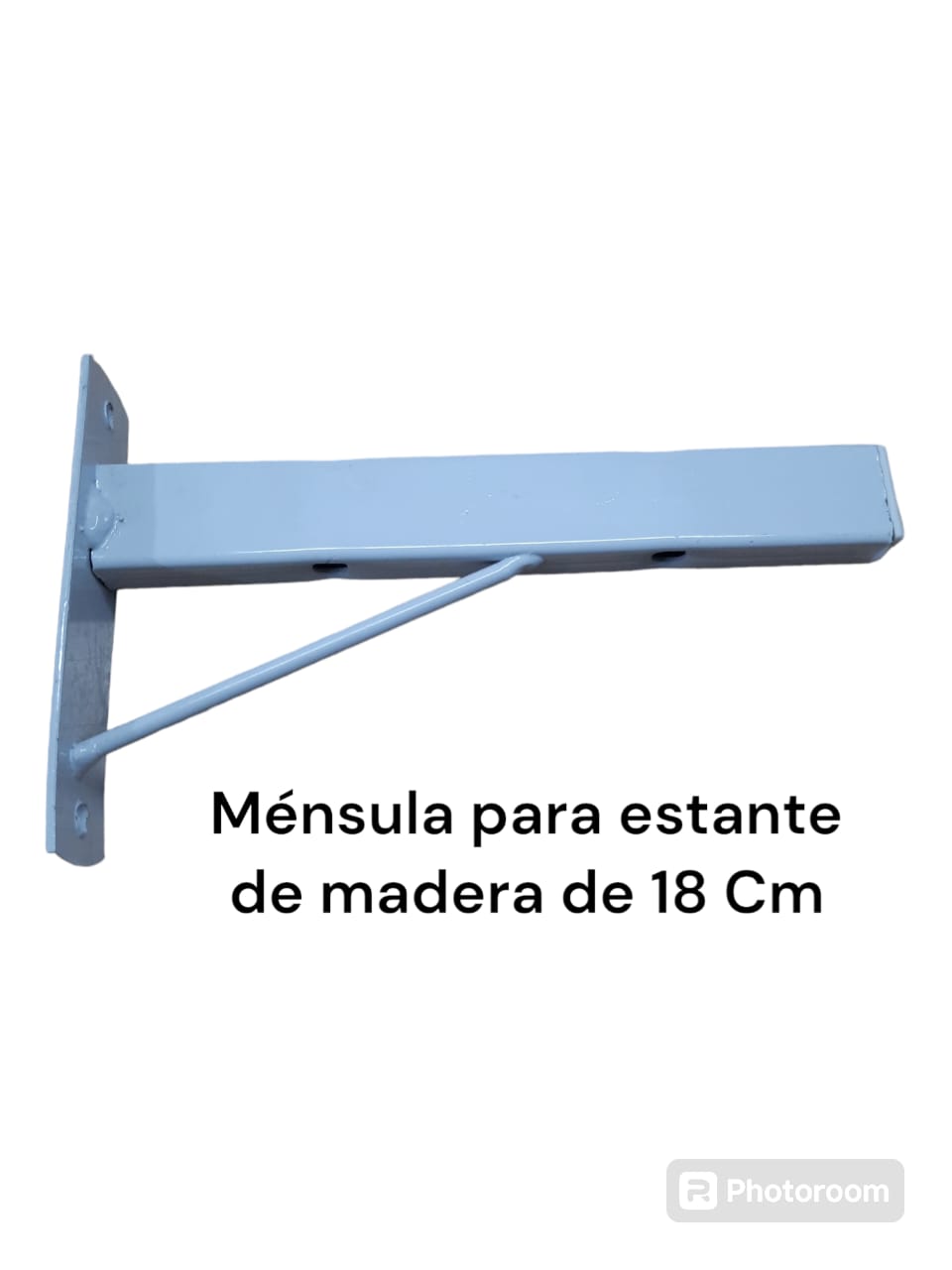 Ménsula para estantes de vidrios de 18 Cm